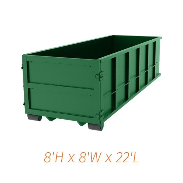 we can usually deliver a forty-yard dumpster within 24 hours of your order