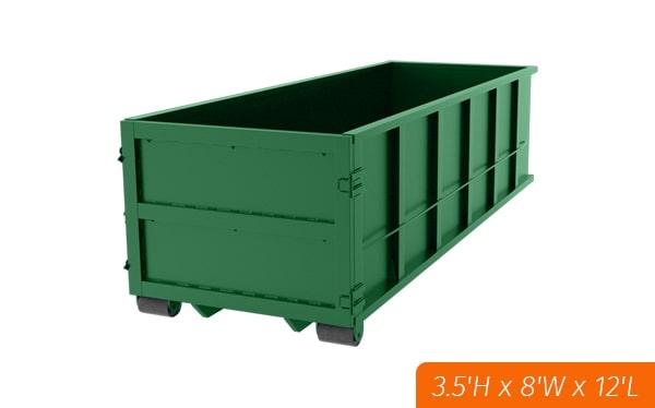 ten yard dumpsters can be used for residential projects such as small renovations or yard waste removal